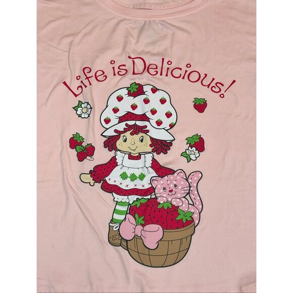 Strawberry Shortcake top and Capri pant pajama set size M - Picture 3 of 13